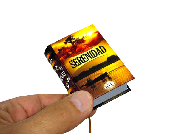 new Serenidad mini book hardcover easy read in Spanish 440 pages great gift