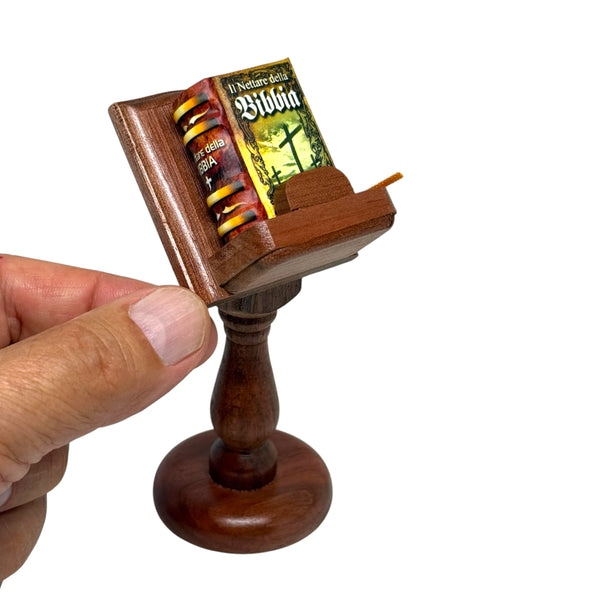 Il Nettare della Bibbia 1.40" Mini Book w/ pedestal hardcover 304pgs in Italian