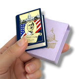 Barak Obama Ignagural Address & Constitution of the USA tiny book leather w/case