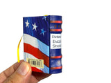 New Dictionary English Spanish 10.000+ words Miniature Hardcover Book 432 pgs