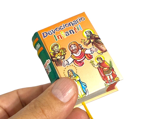 Catholic Devocionario Infantil in Spanish new mini book hardcover 430 pgs