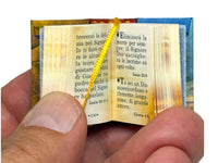 Il Nettare della Bibbia 1.40" Mini Book w/ pedestal hardcover 304pgs in Italian