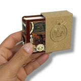 The Time Machine by H.G. Wells tiny book leather w/slipcase made Germany 285pg