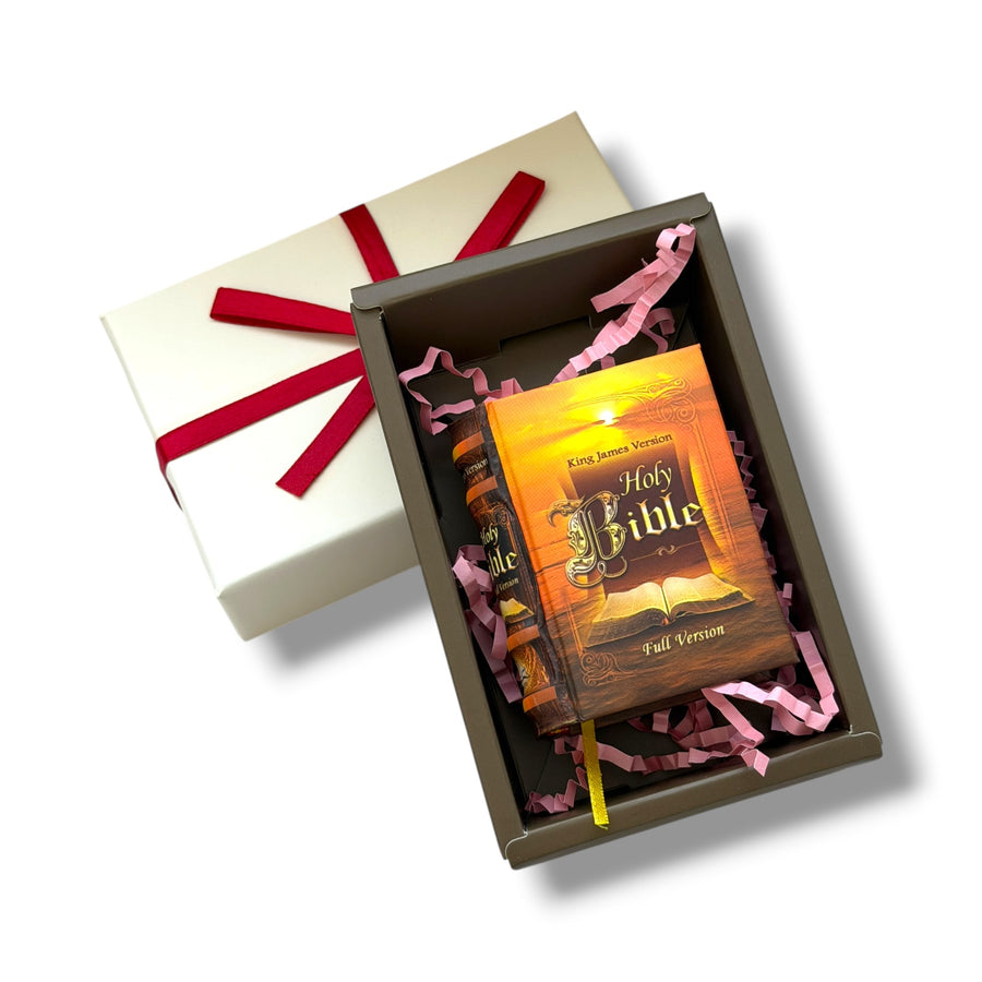 The complete King James Version Holy Bible with gift box mini book (2 x 2.6")