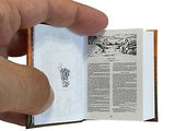 Santa Biblia completa with wood lectern Miniature Book Reina Valera full version