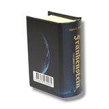 A hardcover book-shaped product designed to look like a copy of Mary Shelley's Frankenstein, complete with a barcode sticker on the front cover, shown on a plain white background.
