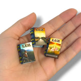 miniature book LUZ 3-vol set with stand readable collectable scale 1:12