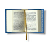 Open book with text on a white background El Retrato de Dorian Gray