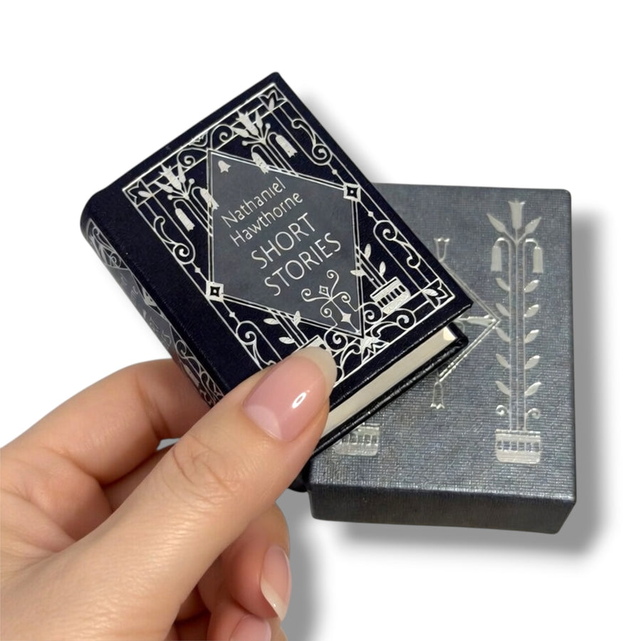 Nathaniel Hawthorne Short Stories Miniature Book Leather made in Germany 288 pag