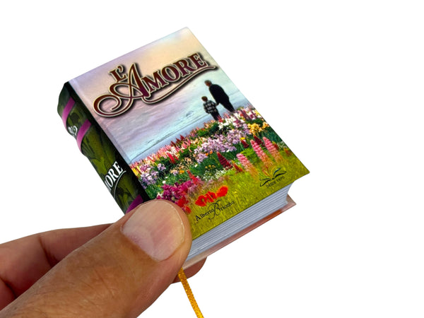 L' Amore in Italian thoughts and sayings from famous mini book hardcover 430 pgs