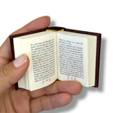 The Time Machine by H.G. Wells tiny book leather w/slipcase made Germany 285pg