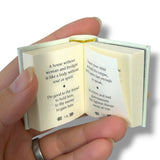 Poor Richard's Almanac Benjamin Franklin tiny book leather hardcover w/slipcase