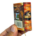 Dinosauri in Italian mini book hardcover 430 pgs full color illustrated pocket