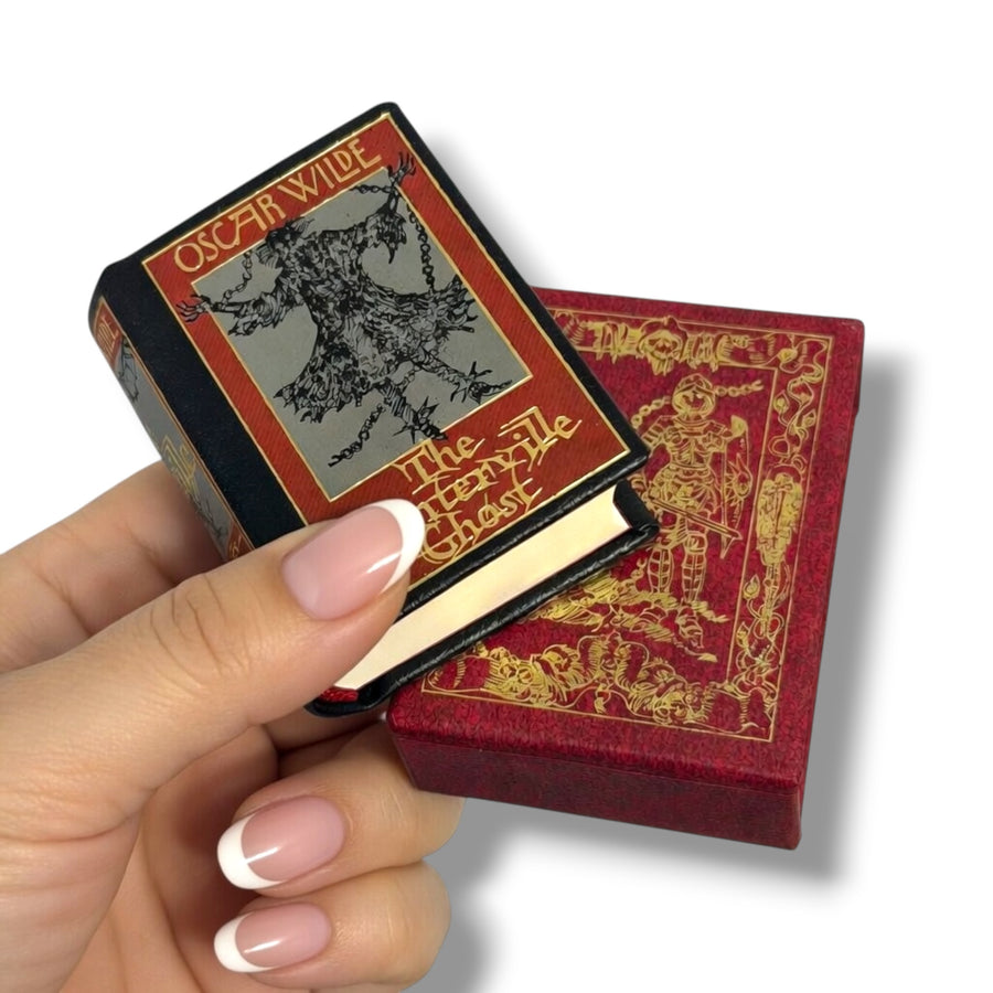 Oscar Wilde's The Canterville Ghost Miniature Book - Leather Bound with Slipcase