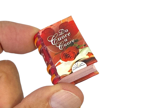 Da Cuore a Cuore 1.40" Mini Book in Italian 230 pages. easy read, hardcover new