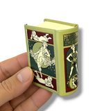 Peter Pan by J.M. Barrie tiny book leather hardcover w/case made Germany 508pgs