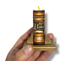 Holy Bible full version King James mini Book KJV w/ golden stand