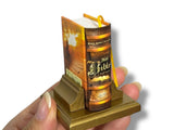 Holy Bible full version King James mini Book KJV w/ golden stand