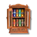 Bookcase Armoire wood and glass (12 books)