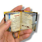 Dinosauri in Italian mini book hardcover 430 pgs full color illustrated pocket
