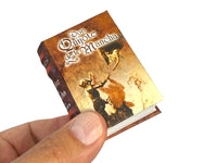 Don Quijote de la Mancha mini book set w/stand in Spanish complete version 950pg