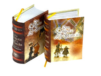 Don Quijote de la Mancha mini book set w/stand in Spanish complete version 950pg