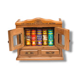Bookcase Armoire wood and glass (7 books)