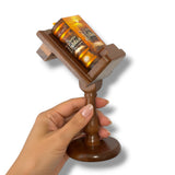 Santa Biblia completa with wood lectern Miniature Book Reina Valera full version