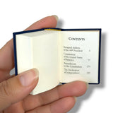 Barak Obama Ignagural Address & Constitution of the USA tiny book leather w/case