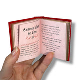 The Witches' LOVE Spell Book for Passion Romance and Desire Mini book hardcover
