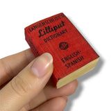 Vintage 1961 Langenscheidt Lilliput Dictionary English Spanish Mini Book NOS