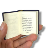 Barak Obama Ignagural Address & Constitution of the USA tiny book leather w/case