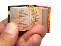 SAPIENZA or Wisdom in Italian set of 3, 1.40" mini books hardcover 300pgs each
