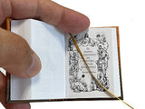 Santa Biblia completa with wood lectern Miniature Book Reina Valera full version