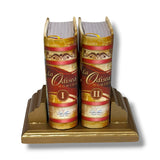 new La Odisea Homero Set in Spanish w/ golden wood stand hardcover full version