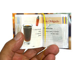 El Placer de los Cocteles libro miniatura 2.65" de alto fácil de leer pasta dura