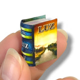 miniature book LUZ 3-vol set with stand readable collectable scale 1:12