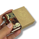 The Time Machine by H.G. Wells tiny book leather w/slipcase made Germany 285pg