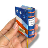 New Dictionary English Spanish 10.000+ words Miniature Hardcover Book 432 pgs
