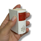 Deus Caritas Est in German tiny book leather hardcover w/slipcase made n Germany