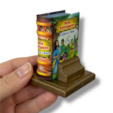 New Testament with stand Bible nice illustrations in 432 pgs mini book hardcover