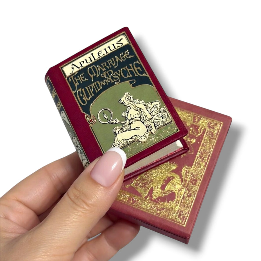 The Marriage of Cupid and Psyche - Miniature Book by Apuleius, Leather Hardcover in Slipcase