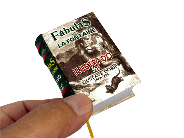 Fábulas de la Fontaine 2025 mini book 430ps in Spanish 80 + fables, Gustavo Dore