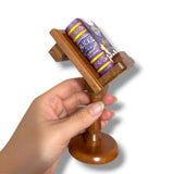 new lectern book holder for miniature tiny or small books real wood 6 in tall