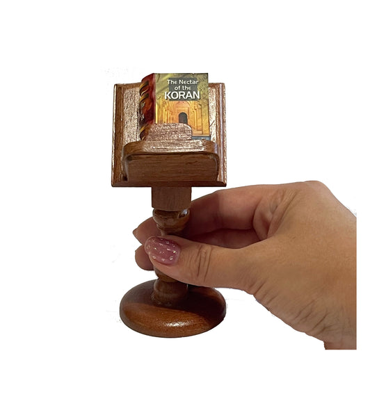 The Nectar of the Koran miniature book with wooden lectern
